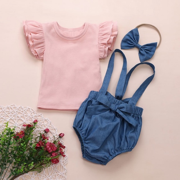 Karla’s Boutique ❣️ Other - ⭐️SOLD⭐️ NWT 🎉 3 piece suspender shorts set